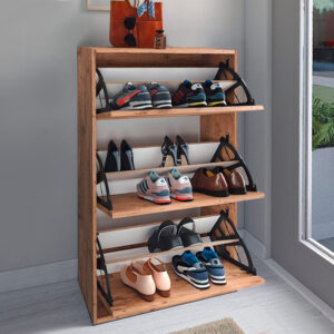 Παπουτσοθήκη Nave Megapap 18 ζευγών χρώμα pine oak 73,6x24x110εκ.