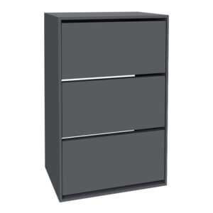 Παπουτσοθήκη Nave Megapap 18 ζευγών χρώμα ανθρακί 73,6x24x110εκ.