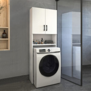 Έπιπλο πλυντηρίου Holton Megapap χρώμα λευκό 65,5x30x180εκ.