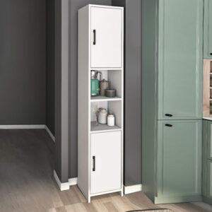 Ντουλάπι κουζίνας - μπάνιου Hobbes Megapap χρώμα λευκό 35x30x182,3εκ.