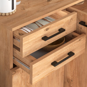 Παπουτσοθήκη - Ντουλάπι Polly Megapap χρώμα pine oak 108x35x108εκ.