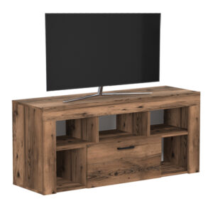 Έπιπλο τηλεόρασης Midili Megapap χρώμα καπνιστή καρυδιά 135x42x60,7εκ.