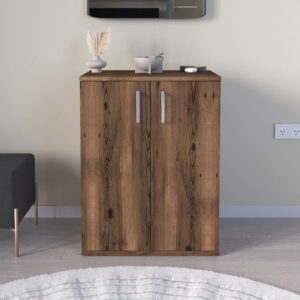 Παπουτσοθήκη - Ντουλάπι Manolo Megapap χρώμα καπνιστή καρυδιά 60x38x81,4εκ.