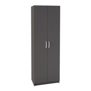 Παπουτσοθήκη Renso Megapap δίφυλλη χρώμα ανθρακί 59,8x37,8x178,5εκ.