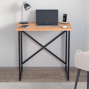 Γραφείο εργασίας Verne Megapap χρώμα pine oak 75x52x73,8εκ.