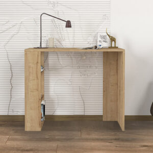 Γραφείο εργασίας Netenia Megapap χρώμα sapphire oak 90x40x74εκ.