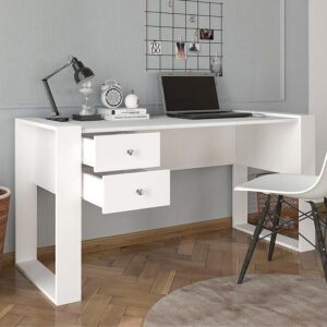 Γραφείο εργασίας Fernando Megapap χρώμα λευκό 158,4x60x72,2εκ.