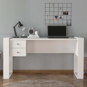 Γραφείο εργασίας Fernando Megapap χρώμα λευκό 158,4x60x72,2εκ.