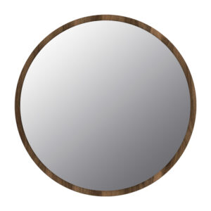 Καθρέπτης τοίχου Glob Μegapap χρώμα καρυδί 59x2x59εκ.