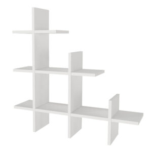 Ραφιέρα τοίχου Juke Megapap χρώμα λευκό 81,8x18x80εκ.