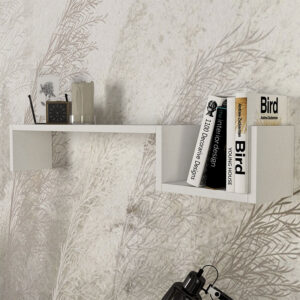 Ραφιέρα τοίχου Happy Megapap χρώμα λευκό 87,4x14,5x14,5εκ.