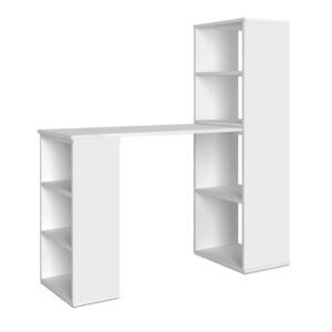 Γραφείο εργασίας πολυμορφικό Last Megapap χρώμα λευκό 119x44,7x123εκ.