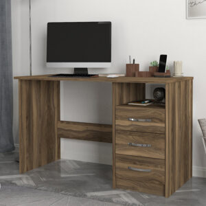 Γραφείο εργασίας Eldoris Megapap χρώμα καρυδί 120x60x75εκ.