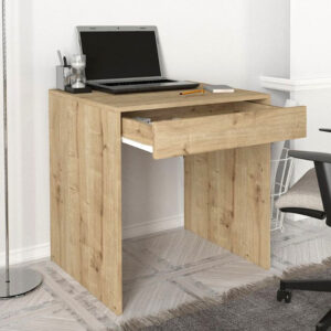 Γραφείο εργασίας Mida Megapap χρώμα sapphire oak 72x60x73,8εκ.