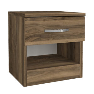 Κομοδίνο Lube Megapap χρώμα καρυδί 40x28,2x40εκ.