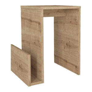 Τραπεζάκι βοηθητικό Regnar Megapap χρώμα sapphire oak 43,1x33,5x52εκ.