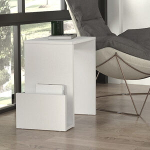 Τραπεζάκι βοηθητικό Regnar Megapap χρώμα λευκό 43,1x33,5x52εκ.