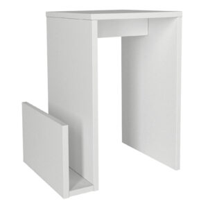 Τραπεζάκι βοηθητικό Regnar Megapap χρώμα λευκό 43,1x33,5x52εκ.