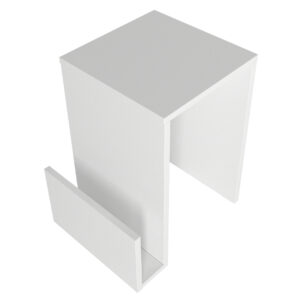 Τραπεζάκι βοηθητικό Regnar Megapap χρώμα λευκό 43,1x33,5x52εκ.