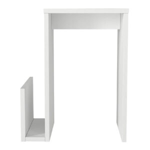 Τραπεζάκι βοηθητικό Regnar Megapap χρώμα λευκό 43,1x33,5x52εκ.