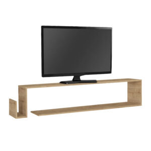 Έπιπλο τηλεόρασης επιτοίχιο Regnar Megapap χρώμα sapphire oak 168,6x25x31,8εκ.
