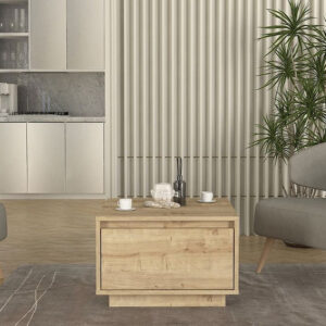 Τραπεζάκι σαλονιού Pura Megapap χρώμα sapphire oak 60x60x40εκ.