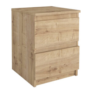 Κομοδίνο Breve Megapap χρώμα sapphire oak 39,8x41,8x55εκ.