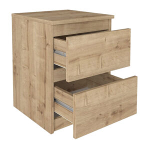 Κομοδίνο Breve Megapap χρώμα sapphire oak 39,8x41,8x55εκ.