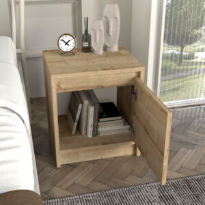 Κομοδίνο Conve Megapap χρώμα sapphire oak 40x35x45εκ.