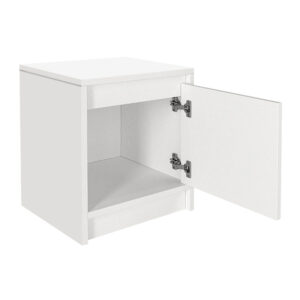 Κομοδίνο Conve Megapap χρώμα λευκό 40x35x45εκ.