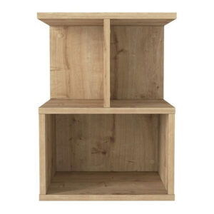 Κομοδίνο - Τραπεζάκι βοηθητικό Entiero Megapap χρώμα sapphire oak 39,8x35x54,6εκ.