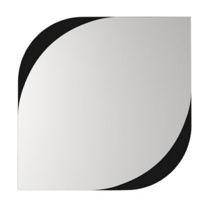 Καθρέπτης τοίχου Lava Μegapap χρώμα μαύρο 70x2,2x70εκ.