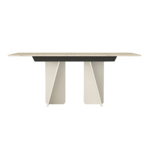 Τραπέζι Sevilla Megapap χρώμα sandstone - travertine 180x90x75εκ.