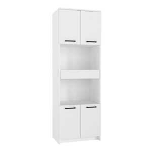 Ντουλάπι κουζίνας - μπάνιου Alvento Megapap χρώμα λευκό 60x42x180εκ.