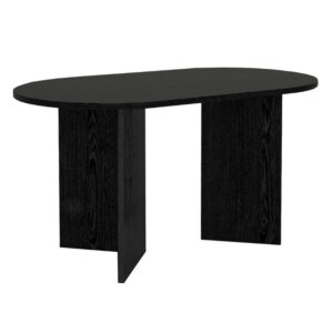 Τραπέζι Cortado Megapap χρώμα sencron black 138x80x75εκ.