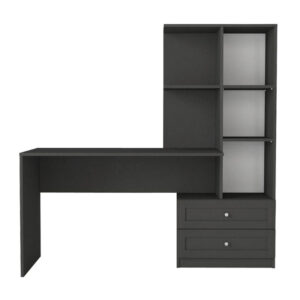 Γραφείο εργασίας Mantra Megapap χρώμα ανθρακί 150x60x152εκ.