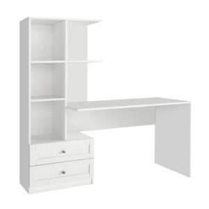 Γραφείο εργασίας Mantra Megapap χρώμα λευκό 150x60x152εκ.