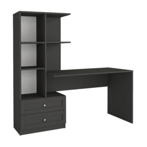 Γραφείο εργασίας Mantra Megapap χρώμα ανθρακί 150x60x152εκ.