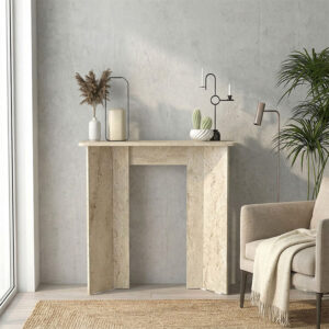 Κονσόλα Mara Megapap χρώμα travertine 90x29,6x91,8εκ.