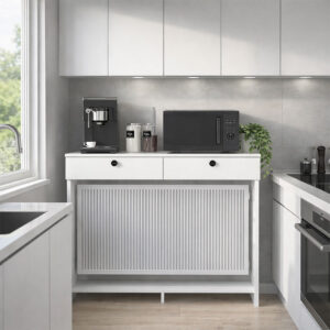 Κονσόλα - Κάλυμμα καλοριφέρ Opelya Megapap χρώμα λευκό 130x31,4x100εκ.