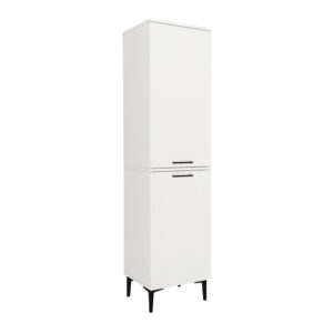 Ντουλάπι με καλάθι απλύτων Singa Megapap χρώμα λευκό 45x40x180εκ.