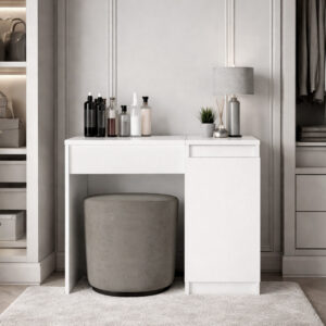 Τουαλέτα με καθρέπτη Huma Megapap χρώμα λευκό 90x45x118,2εκ.