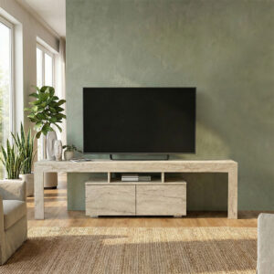 Έπιπλο τηλεόρασης Woodra Megapap χρώμα travertine 180x31,3x50,2εκ.