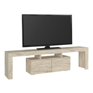 Έπιπλο τηλεόρασης Woodra Megapap χρώμα travertine 180x31,3x50,2εκ.