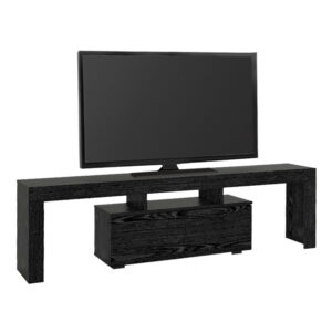 Έπιπλο τηλεόρασης Woodra Megapap χρώμα sencron black 180x31,3x50,2εκ.
