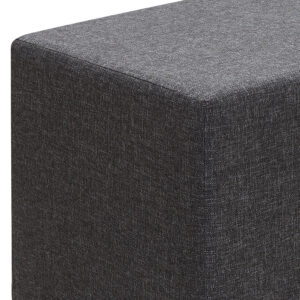 Σκαμπώ Linda Megapap υφασμάτινο χρώμα ανθρακί 40x40x40εκ.