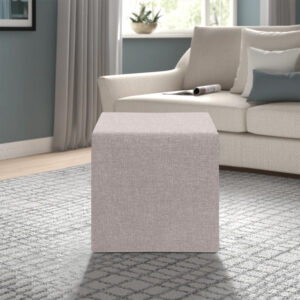 Σκαμπώ Linda Megapap υφασμάτινο χρώμα μπεζ 40x40x40εκ.