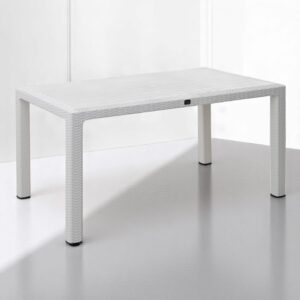 Τραπέζι πολυπροπυλενίου Kalan Megapap χρώμα λευκό 150x90x75εκ.