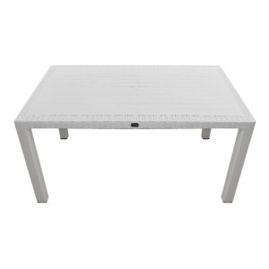 Τραπέζι πολυπροπυλενίου Kalan Megapap χρώμα λευκό 150x90x75εκ.