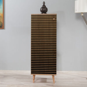 Παπουτσοθήκη - Ντουλάπι Soho Megapap χρώμα sonoma 50x38x135εκ.